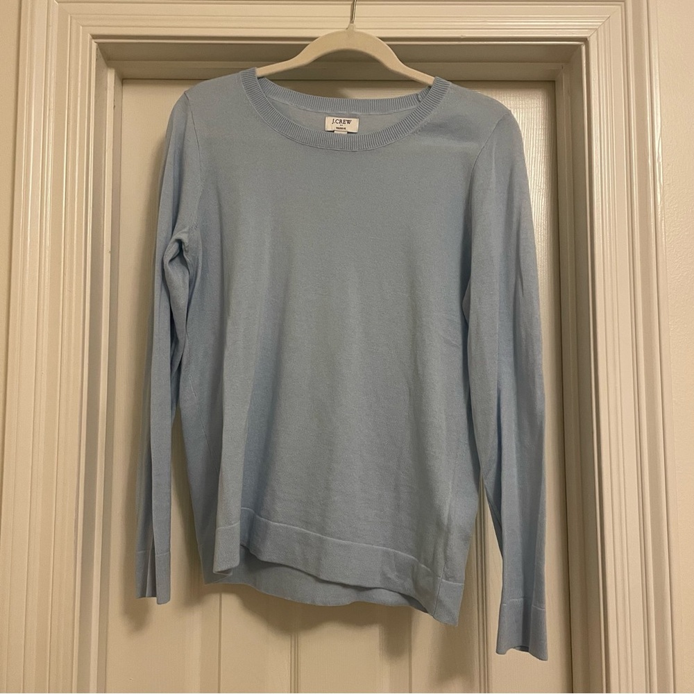 J. Crew Blue Teddie Sweater
